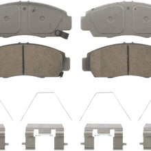 Wagner ThermoQuiet QC1506 Ceramic Disc Pad Set With Installation Hardware, Front