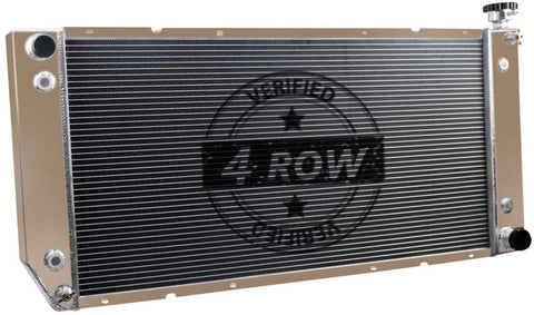 CoolingSky 62MM 4 Row Core Aluminum Radiator for 1988-2000 Chevrolet GMC C/K 1500 2500 3500 Pickup丨34