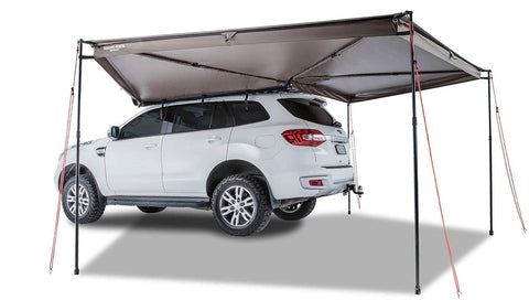 Rhino Rack 270 Degree Batwing Car Awning with Mounting Bracket, Easy Use & Fitment, Heavy Duty; for 4WD, Vans, Jeep, Pick Up Trucks, SUV's; Lightweight, Water Resistant, UV 50+ Rating