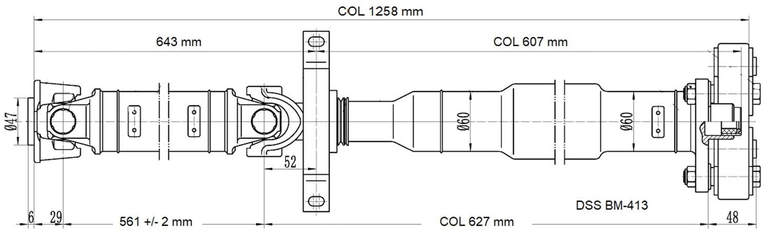 Drive Shaft Assembly Rear BMW X3 (2007-2011)