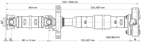 Drive Shaft Assembly Rear BMW X3 (2007-2011)