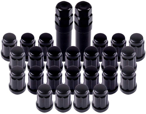 ECCPP Wheel Lug Nuts 24 Pieces + 2 Keys 12x1.5 Black Chrome Spline Drive Close End Lug Nuts for Toyota 4Runner/Avalon/Camry/Highlander/Land Cruiser/Prius C/Prius V/Rav 4/Sequoia/Tacoma 2015-2016