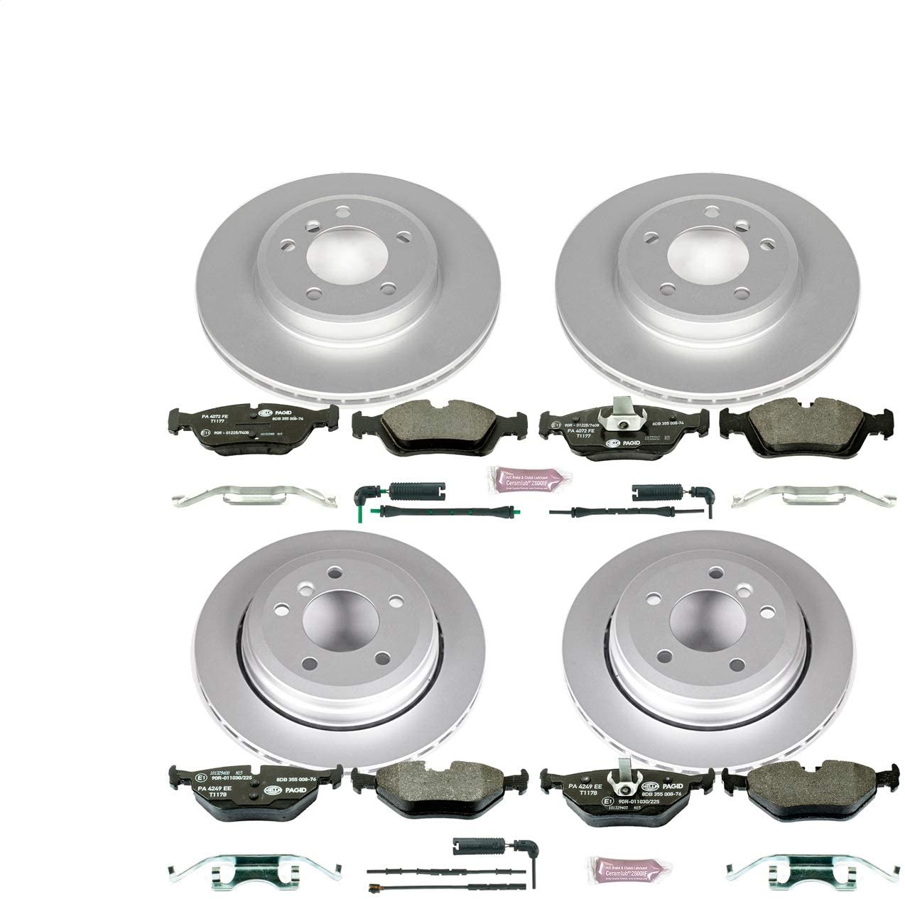 Power Stop ESK874 Front & Rear Euro-Stop Brake Kit BMW