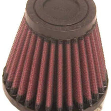 K&N Universal Clamp-On Air Filter: High Performance, Premium, Washable, Replacement Filter: Flange Diameter: 2 In, Filter Height: 3 In, Flange Length: 0.625 In, Shape: Round Tapered, RU-2580