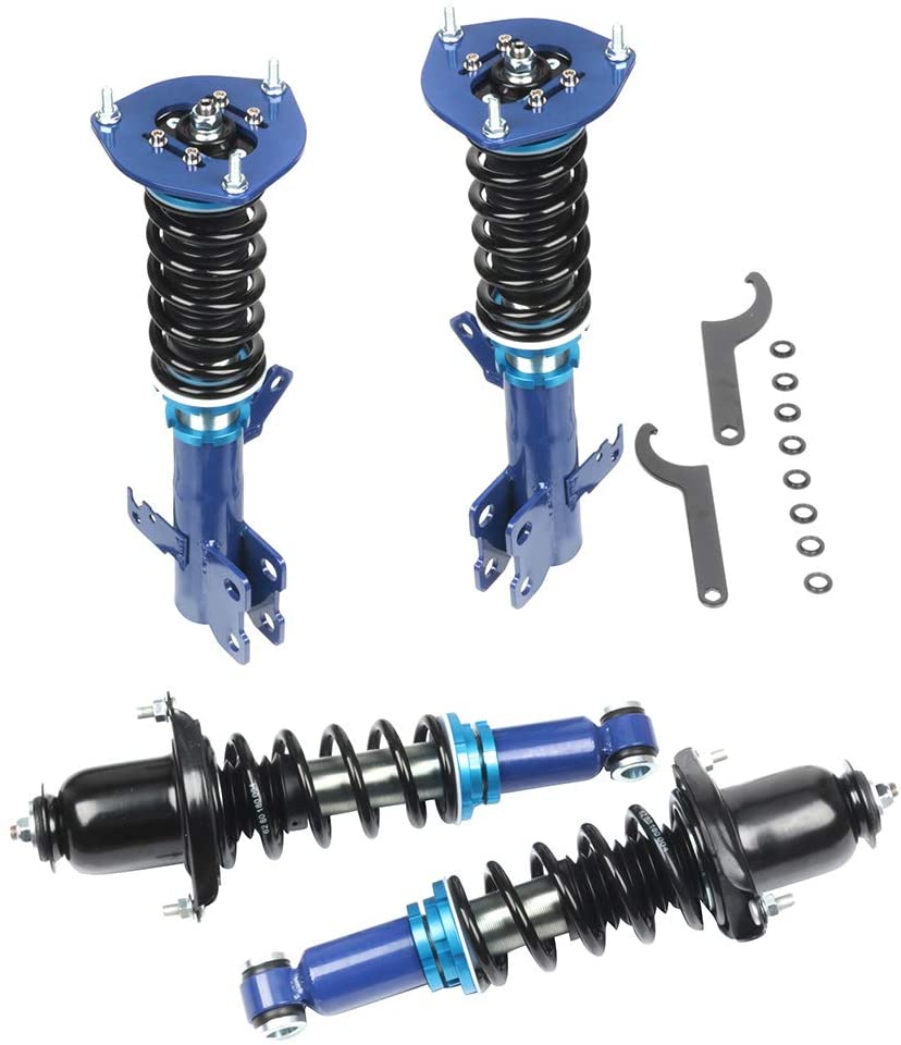 Coilover Struts Spring Shocks Adjustable Height Coilovers Suspension Struts Coil Spring Shocks and Struts Full Set Kits ECCPP Fit for 2003-2008 Toyota Corolla /2003-2008 Toyota Matrix