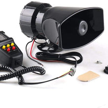 12V 80W 5-Sound Loud Car Warning Alarm Police Fire Siren 130dB Air Horn PA Speaker Car Accessories