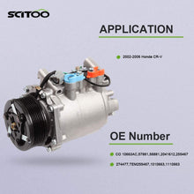 SCITOO Compatible with AC Compressor for 2002-2006 Honda CR-V CRV 2.4L CO 10663AC