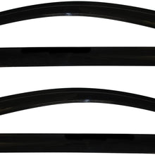 Auto Ventshade 94365 Original Ventvisor Side Window Deflector Dark Smoke, 4-Piece Set for 2011-2018 Toyota Sienna