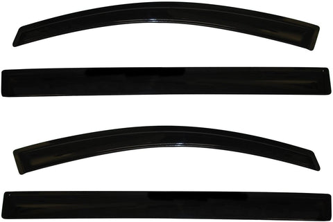 Auto Ventshade 94365 Original Ventvisor Side Window Deflector Dark Smoke, 4-Piece Set for 2011-2018 Toyota Sienna