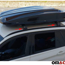 OMAC Fits Audi Q5 2018-2021 Roof Rack Crossbars | Aluminum Lockable Black Top Cargo Racks | Luggage Ski Kayak Bike Snowboard Carriers Set 2 Pcs | Auto Exterior Accessories