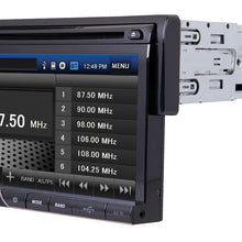 Power Acoustik PD-710B Single-DIN Multimedia Source with Detachable 7-Inch Oversize LCD Touchscreen including Bluetooth 2.0