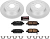 Power Stop CRK098 Coated Brake Rotor & Ceramic Brake Pads- rear