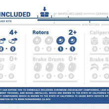 CRK14765 REAR 280 mm Black Drilled/Slotted 5 Lug [2] Brake Disc Rotors + [4] Metallic Brake Pads