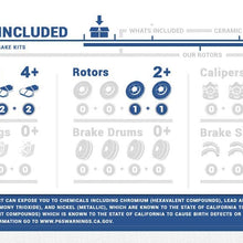 CRK14709 REAR 258.7 mm Premium OE 4 Lug [2] Brake Disc Rotors + [4] Ceramic Brake Pads + Sensors + Hardware