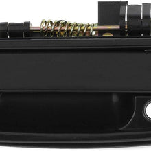 AUTEX 2pcs Exterior Front Left Right Door Handles Smooth Black Driver Passenger Side Compatible with Toyota Tacoma 1995 1996 1997 1998 1999 2000 2001 2002 2003 2004 Door Handles 79344 79345 TO1310128