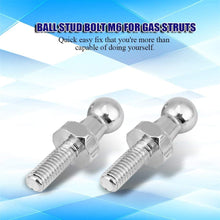 Aukson Ball Studs | 2 pcs Car Stainless Steel Ball Stud Bolt M6 for Gas Struts Ball Ended Bonnet