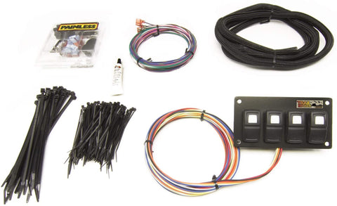 Painless Performance 57107 Trail Rocker 4-Switch Panel, In-Dash Mount