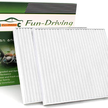 2 Pack White FD811 Cabin air filter for Mazda 3,6,CX-5, Replacement for CF11811,KD45-61-J6X