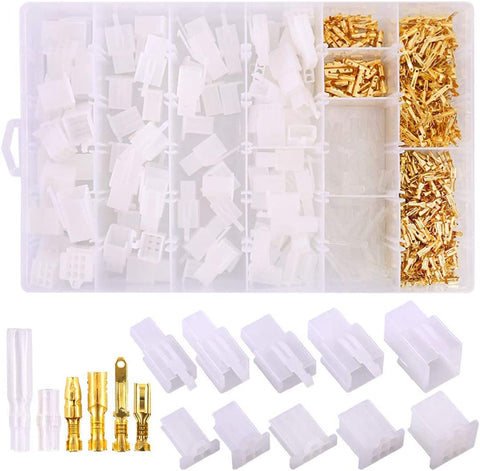 700Pcs 2 3 4 6 9 Pin Plug Housing Pin Header Crimp Electrical Wire Terminals Connector and 30 Sets 4mm Car Motorcycle Bullet Terminal Connector Assortment Kit for Motorcycle, Bike, Car, Boats