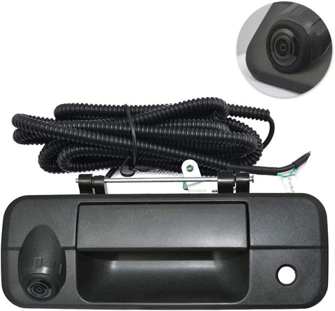 Tailgate Replace Rear View Camera Backup Tailgate Handle Camera for Toyota Tundra(2007 2008 2009 2010 2011 2012 2013),Tailgate Door Handle Replacement Camera(Color: Black)
