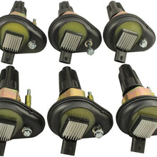 JDMSPEED New Ignition Coil Set Of 6 Replacement For Chevy Trailblazer GMC Canyon Envoy H3 2002-2005