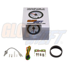 GlowShift White 7 Color 260 F Transmission Temperature Gauge Kit - Includes Electronic Sensor - White Dial - Clear Lens - for Car & Truck - 2-1/16" 52mm