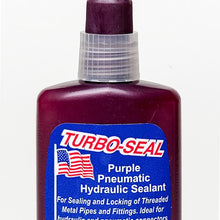 Turbo Seal 65-050 (Loctite 545 Equivalent) Thread Sealant Hydraulic/Pneumatic - Purple - 50ml Plastic Bottles - Case of 10