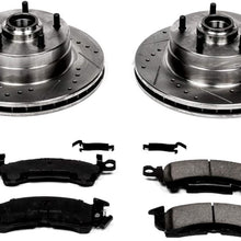 Power Stop K2579 Front Brake Kit with Drilled/Slotted Brake Rotors and Z23 Evolution Ceramic Brake Pads