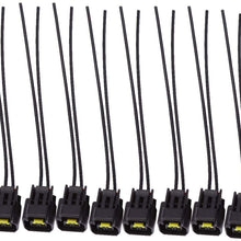 8pcs Ignition Coil Harness Connector Plug Wire Harness for Ford 4.6L 5.4L 6.8L Cobra Mustang Pigtails