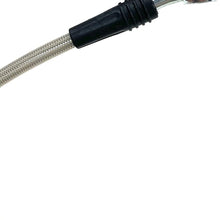 Universal Braided Stianless Brake Hose, 15 1/4 Inches Long with 10mm Banjo Holes (Includes Hardware) Made in USA