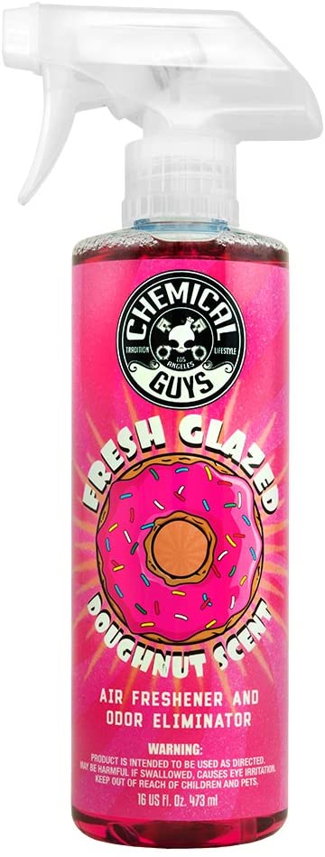 Chemical Guys AIR23316 Fresh Glazed Doughnut Scent Premium Air Freshener and Odor Eliminator (16 oz), 16. Fluid_Ounces