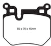 EBC Brakes DP41996R Yellowstuff Street and Track Brake Pad