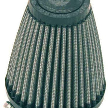 K&N Universal Clamp-On Air Filter: High Performance, Premium, Washable, Replacement Filter: Flange Diameter: 2.25 In, Filter Height: 4 In, Flange Length: 0.625 In, Shape: Round Tapered, R-1260