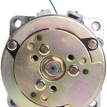 labwork AC Compressor & A/C Clutch, A/C Ports 8 Grooves Replacement for SD508 Sanden Style Jeep Wrangler 1985-1990 9537 CO9537C 1521110