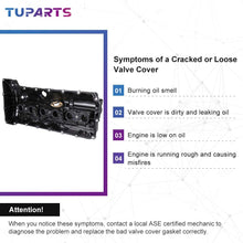 TUPARTS Valve Cover Sets fit for 06-13 for B-MW X3 X5 Z4 128i 328i 528i Replace 11127552281 Engine Valve Cover with Gasket