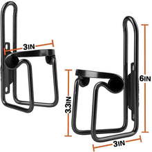 Wakauto 2pcs Bike Water Bottle Cages, Aluminum Alloy Bicycle Water Bottle Rack Holder Cages, Bike Bottle Cup Mount Bracket with 4 Screws and 1 Wrench