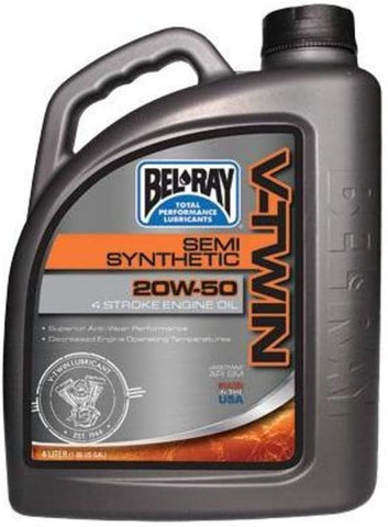 Bel-Ray Semi-Synthetic 20w50 Engine Oil 4 Liter 96910-BT4