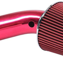 MILLION PARTS 3" Alumimum Universal Air Filter Kit Red