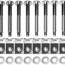 A ABIGAIL Truck Bed Mounting Bolt Nut Hardware Kit Fits 1999-2016 Ford F250 F350 Super Duty Truck Replaces # W706640S900 W706641S900 W708770S436 XC3Z9900038AA 924-311