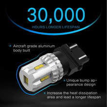 OXILAM 3157 LED Bulbs Reverse Lights 2800 Lumens 6000K Xenon White 3156 3056 3057 4057 4157 LED Bulbs for Used for Backup light, Tail light, Brake light (Pack of 2)