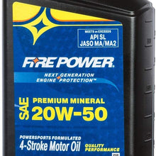 Fire Power Premium Mineral Motor Oil 20W50 Quart 196574