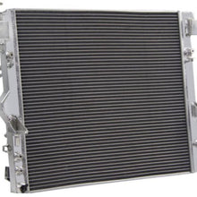 OzCoolingParts 07-15 Jeep Wrangler Radiator Shroud Fan, 3 Row Core Aluminum Radiator + 16" Fan w/Shroud Kits for 2007-2015 Jeep Wrangler JK 3.6 3.8 V6 Engine