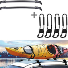 ECCPP Roof Top Cross Bar w/Kayak Rack Set Fit for Cadillac Escalade/for Chevy Suburban/for Chevy Tahoe/for GMC Yukon 2015-2020,Aluminum 2x Roof Rack + 4x Car J-Bar Kayak Rack Cargo Carrier