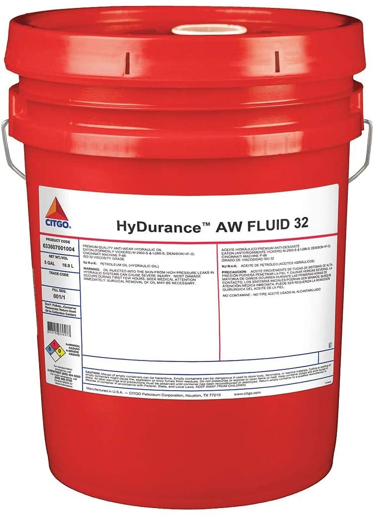 Mineral Hydraulic Oil, 5 gal. Pail, ISO Viscosity Grade : 32