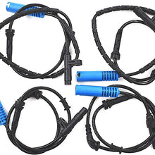 labwork 4 Pcs ABS Wheel Speed Sensor Fit for Mini Cooper R50 R52 R53 Front&Rear