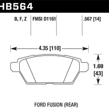 Hawk Performance HB564Z.567 Performance Ceramic Brake Pad