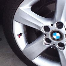 iJDMTOY (4) Tuner Racing Style Blue Aluminum Tire Valve Caps (Hexagon Shape)