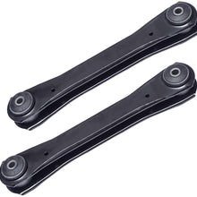 TUCAREST 2Pcs K640734 (Pair) Left Right Front Rear Lower Control Arm Compatible With 1997-2006 Jeep TJ Wrangler (Front Rear Spring:Coil) Driver Passenger Side Suspension