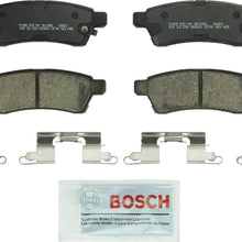 Bosch BC1100 QuietCast Premium Ceramic Disc Brake Pad Set For: Nissan Frontier, Xterra; Suzuki Equator, Rear