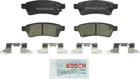 Bosch BC1100 QuietCast Premium Ceramic Disc Brake Pad Set For: Nissan Frontier, Xterra; Suzuki Equator, Rear